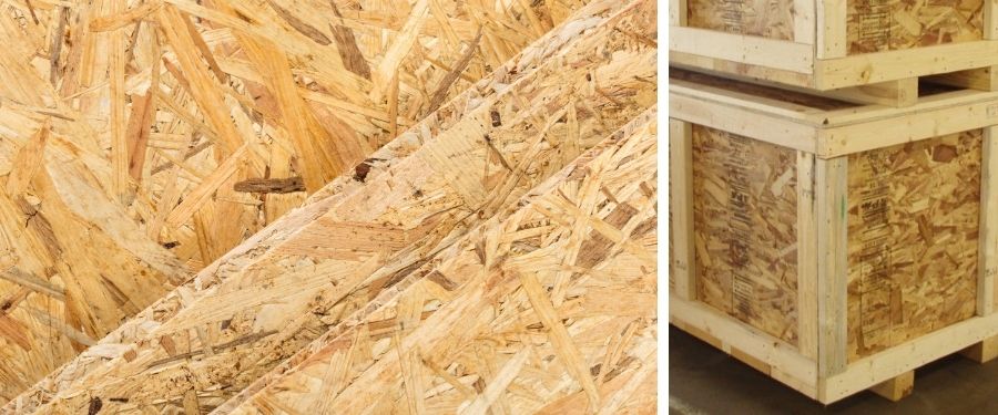 Embalaje de madera con tableros OSB Embalaje de madera con tableros OSB