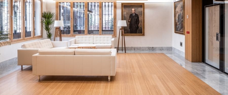 Suelos de madera y bambú en edificaciones
