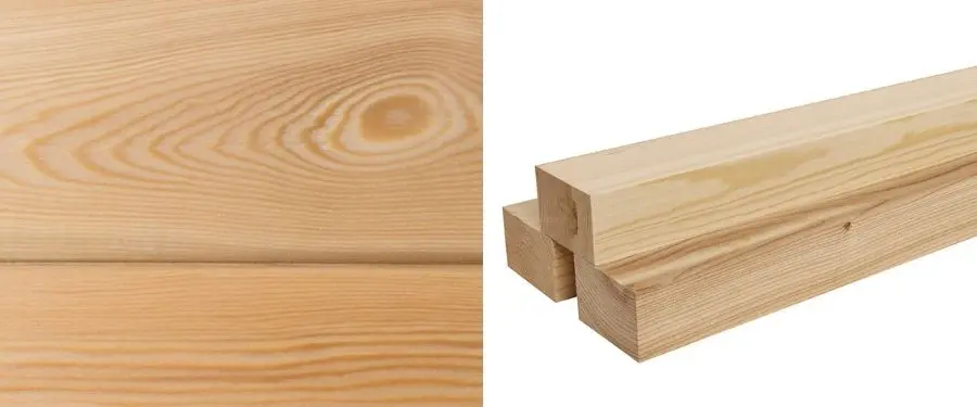 Vigas laminadas de madera de alerce